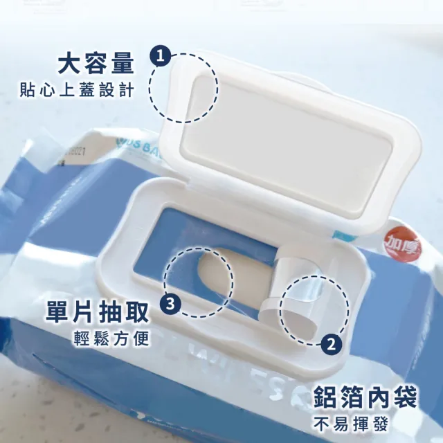 【US BABY 優生】超厚型抗菌酒精濕巾80抽(12包)