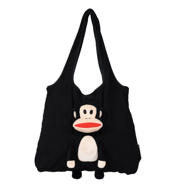 【Paul Frank 大嘴猴】雙11 官方直營 童趣立體絨毛玩偶側背袋-美國大嘴猴/BOB狗狗/煩惱熊(三款任選)