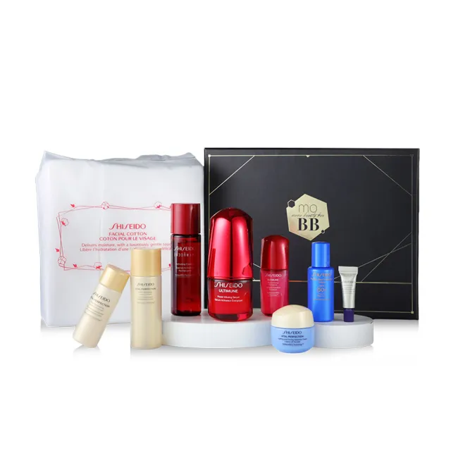 【Beauty Box】momo美妝盒(資生堂國際櫃/小紅瓶/奇蹟露/拉提霜/修護/精華/禮盒/情人節禮物)
