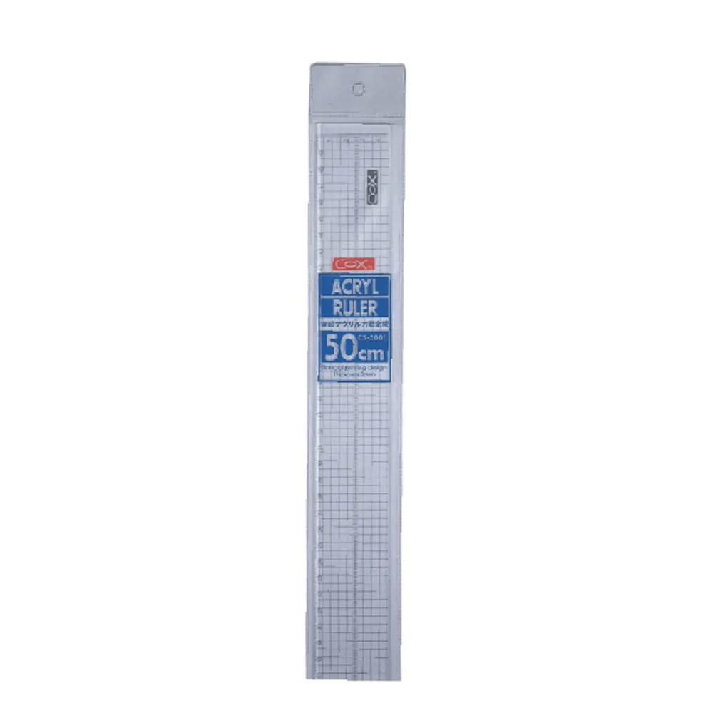 【COX 三燕】18公分 方眼 壓克力 切割直尺 /支 CD-181