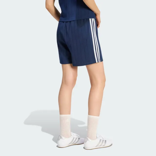 【adidas 愛迪達】Fb Shorts 女 短褲 運動短褲 休閒短褲 經典 深藍(KS9969)