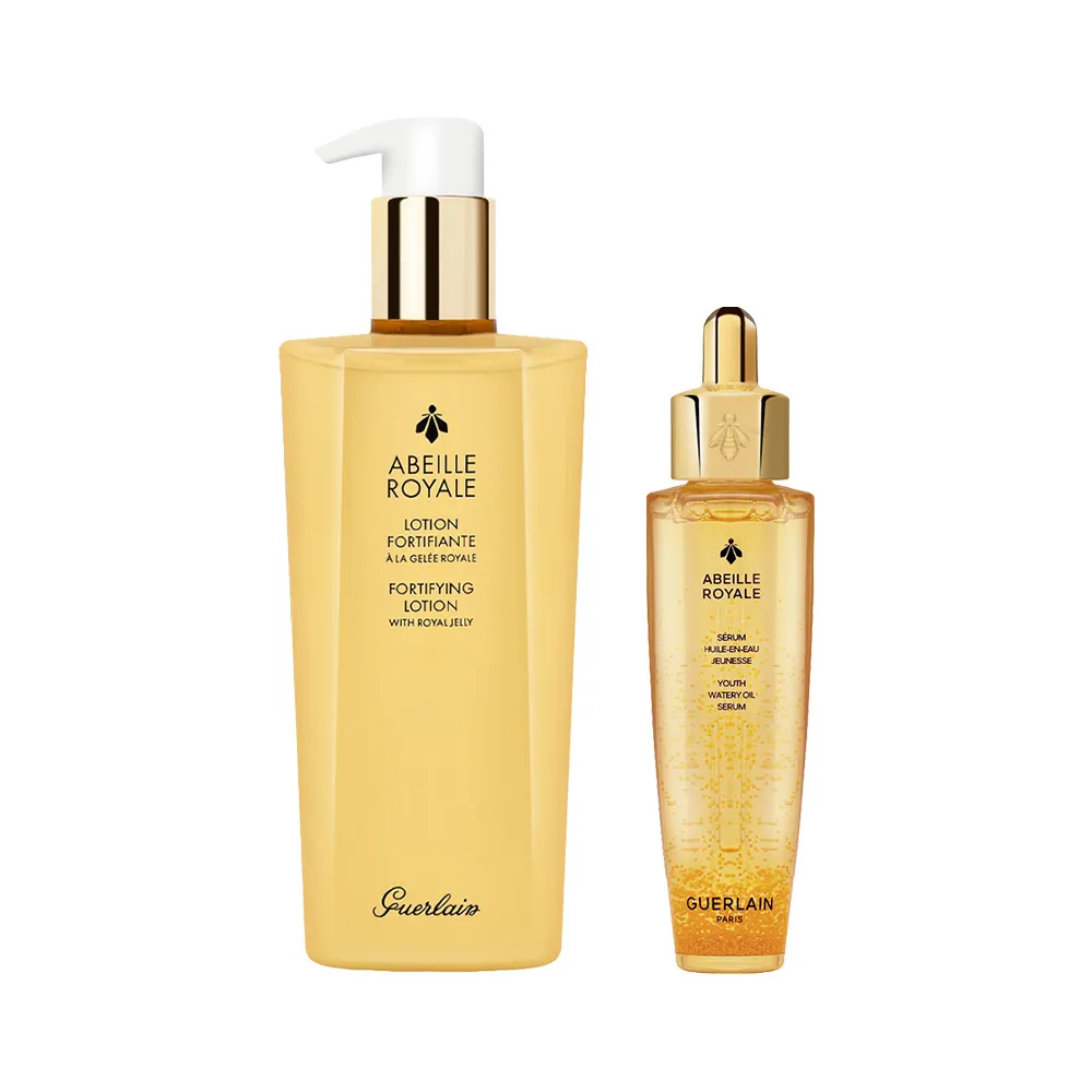 【Guerlain 嬌蘭】皇家蜂王乳平衡油3G 50ml+皇家蜂王乳蜜露300ml(1+1組/國際航空版/母親節限定優惠)
