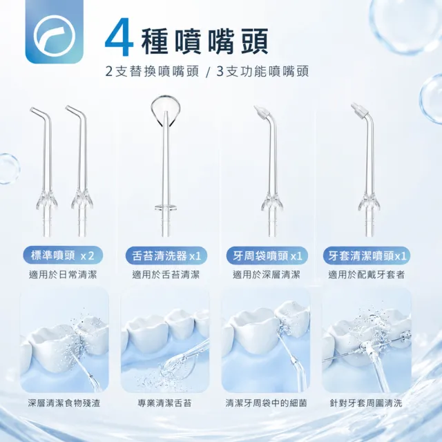【SAMPO 聲寶】攜帶型電動沖牙機/洗牙器/沖牙器(WB-Z2506NL)