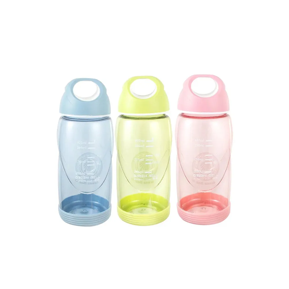 【GREEN BELL 綠貝】輕巧水壺/防滑隨手杯-附止滑墊400ml(寬口 防漏 輕便 運動 露營 不含BPA)