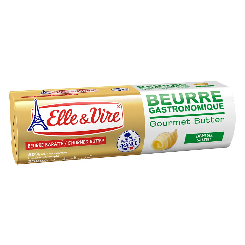 【Elle&Vire 愛樂薇】法國 有鹽奶油 250g(Salted  80% Fat)