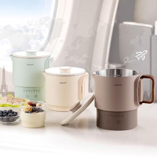 【JWAY】全球鍋｜國際電壓旅行快煮鍋 JY-KT601(雙電壓 空姐鍋 美食鍋 舒肥優格 出國露營 旅行)