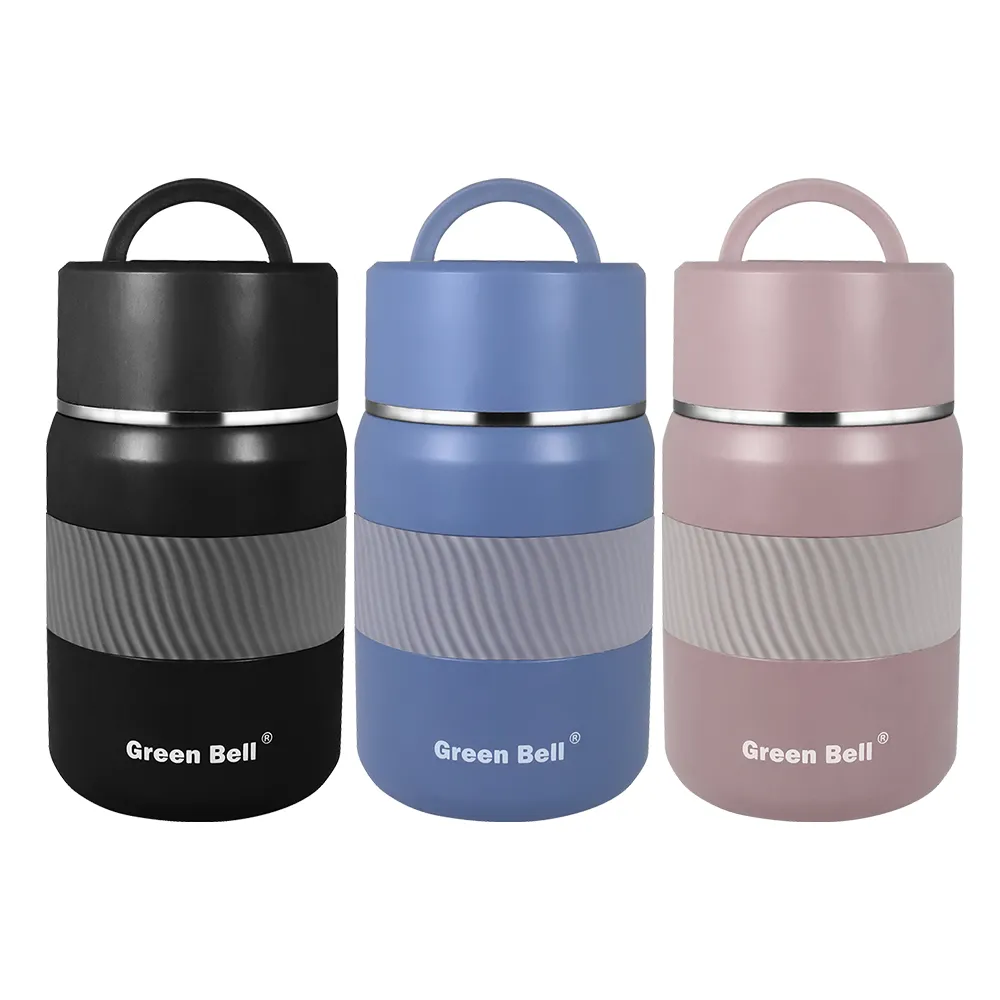 【GREEN BELL 綠貝】316不鏽鋼1L陶瓷悶燒罐-附背帶(大容量 保溫 保冷 陶瓷內膽 不留味 SGS)