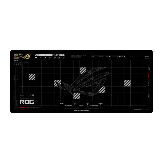 【ASUS 華碩】ROG Scabbard II XXL Edition 20周年電競滑鼠墊