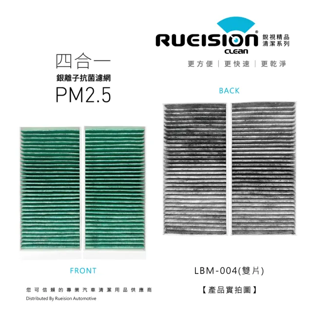 【RUEISION 銳視雨刷】MINI ONE F55 F56 銀離子抗菌 冷氣濾網 PM2.5(2014-)|雙片
