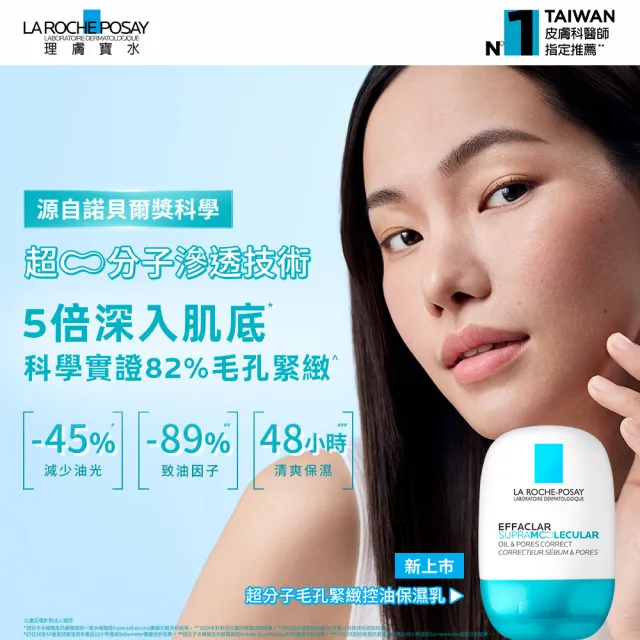 【理膚寶水】全新超分子控油技術★超分子毛孔緊緻控油保濕乳 40ml
