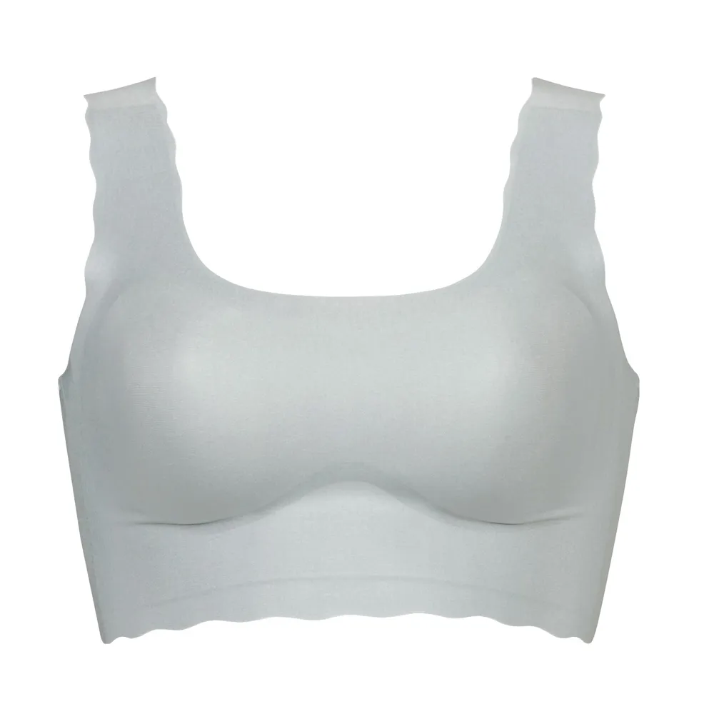 【Wacoal 華歌爾】GOCOCI M-LL無鋼圈內衣 套穿式無痕親膚-NB9665LG(銀灰)