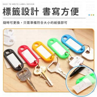 【同闆購物】彩色鑰匙扣 塑膠鑰匙牌 可標記鑰匙吊牌 行李吊牌 鑰匙圈 分類牌 鑰匙吊牌 鎖匙分類牌 鑰匙牌