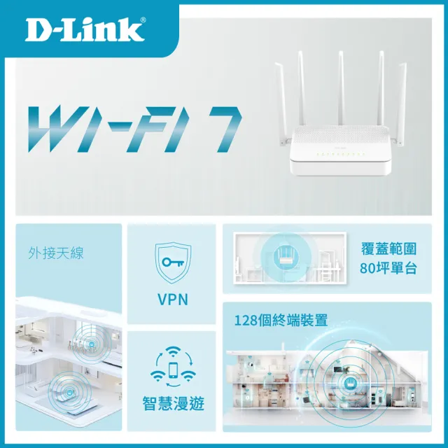 【D-Link】C36 BE3600 Wi-Fi 7無線MESH路由器/wifi分享器/無線分享器/wifi路由器/wifi7/wifi mesh