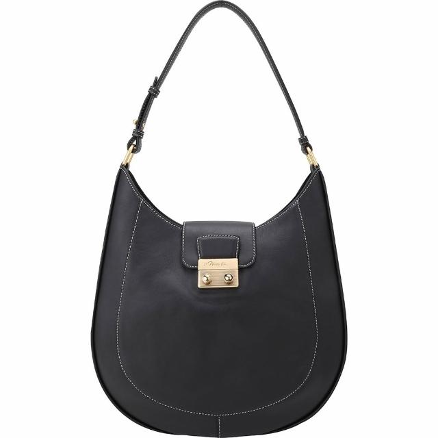 【3.1 Phillip Lim】Pashli 大款 明線牛皮肩背流浪包(黑色 側肩包 真皮)