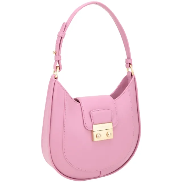 【3.1 Phillip Lim】Pashli 小款 明線牛皮肩背流浪包(粉色 側肩包 真皮)