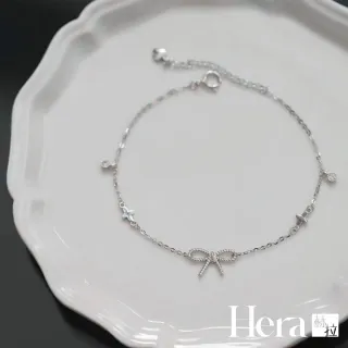 【HERA 赫拉】S925鍍14K金麻花蝴蝶結四葉草手鍊兩色 H115081302(S925 鍍14K金 麻花蝴蝶結 四葉草 手鍊)