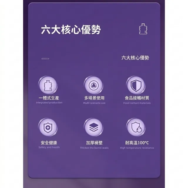 【TSUKUMI 津久見】PC純淨水桶 飲水機桶 7.5L手提桶 家用儲水礦泉水桶 塑料桶