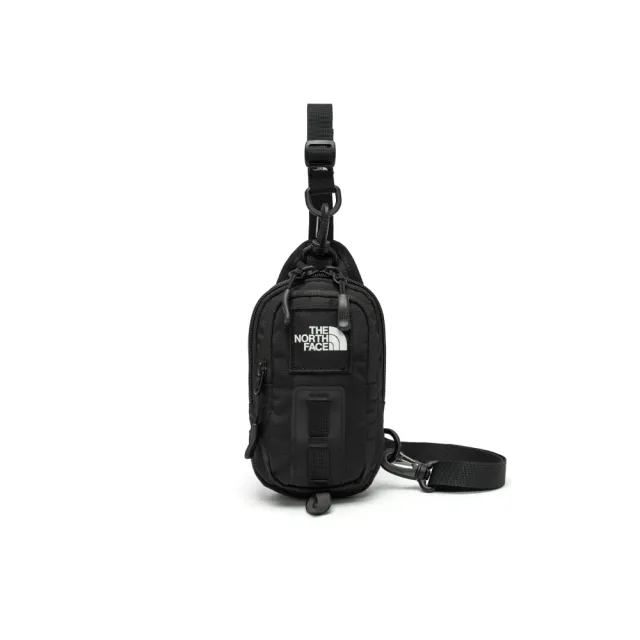 【The North Face】北面男女款黑色DWR防潑水休閒單肩包|8JCGJK3 斜背包