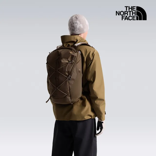 【The North Face】北面男女款咖啡色舒適背負休閒後背包｜8E9ZTGV 筆電包/登山包
