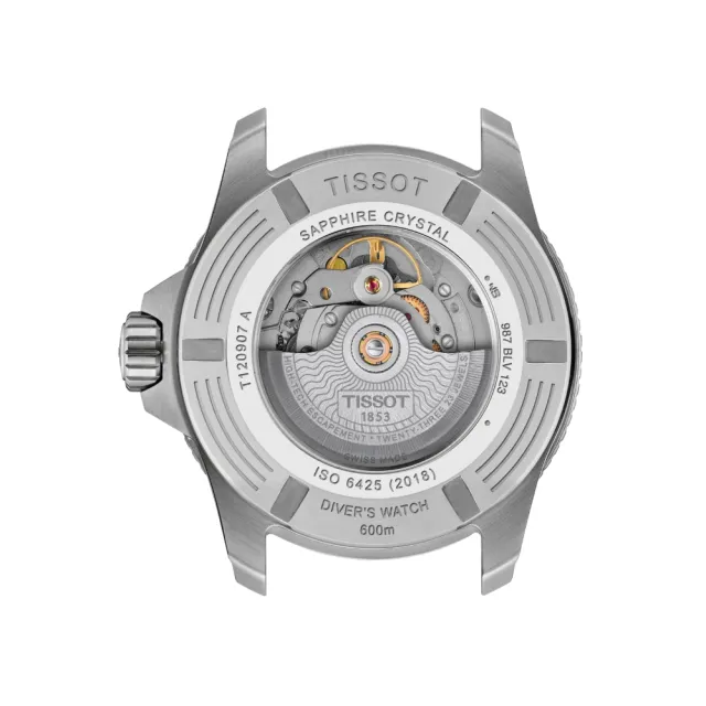 【TISSOT 天梭】SEASTAR2000海星系列 潛水機械腕錶 錶 週年慶 雙11 (T1209071105100)