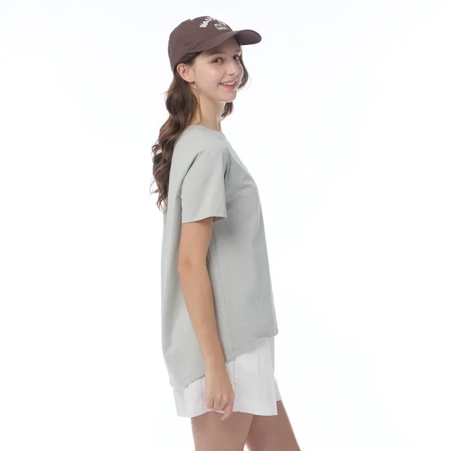 【NAUTICA】官方旗艦 女裝 簡約Logo短袖T恤(灰色)