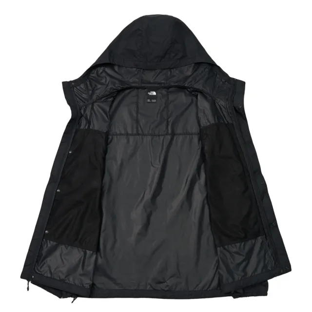 【The North Face】北面男款黑色DWR防潑水防曬連帽外套｜8DGDJK3 抗UV