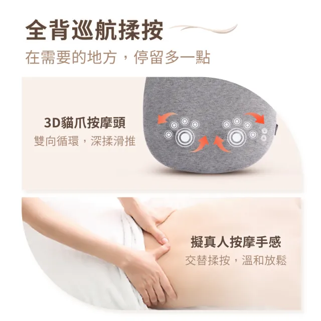 【OSIM】幸運石按摩背墊 OS-2256_溫熱按摩 背部按摩 按摩背墊 按摩椅墊