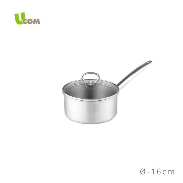 【UCOM 瑞康屋】鍋匠系列MT25台製複合金單柄湯鍋(16cm)