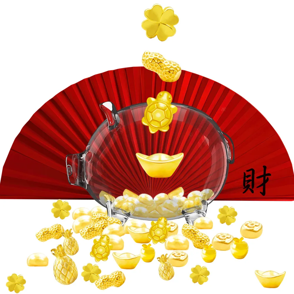 【今生金飾】1公克黃金豆系列-單顆入/組(黃金豆)