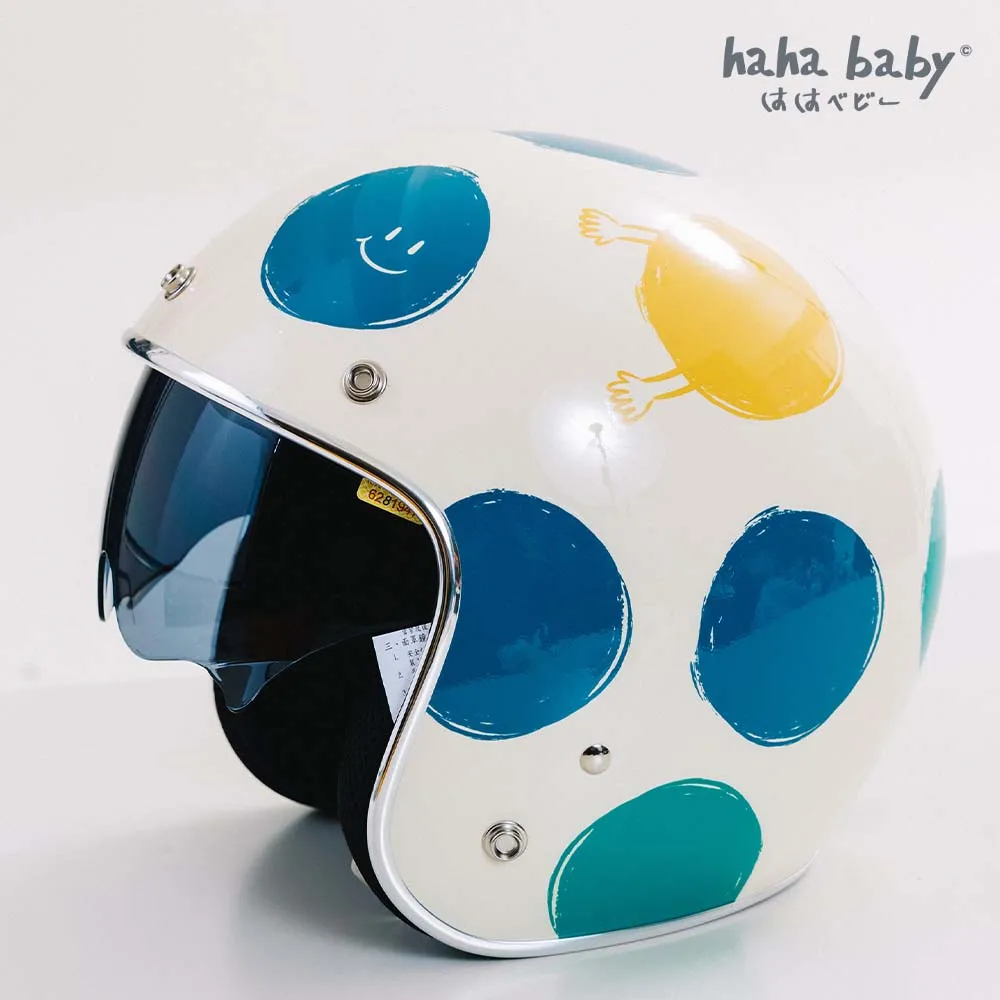 【hahababy】大人安全帽-藍綠點點(MIT台灣製作/經典花色)