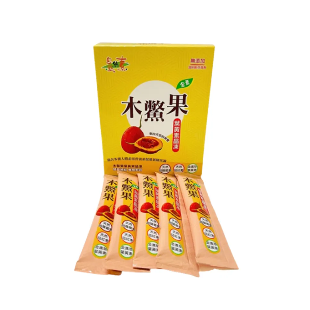 【自然緣素】木鱉果葉黃素晶凍300g/盒x3盒(300g/15條*20g/盒x3盒)