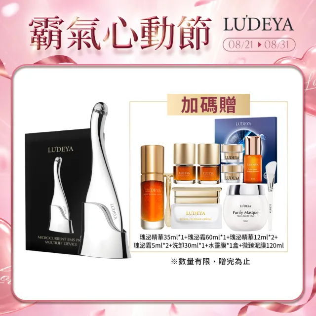【LUDEYA】爆殺必買 超緊緻導入美容儀 瑰泌潤彈組 (超級法拉/美容儀/電視節目推薦)