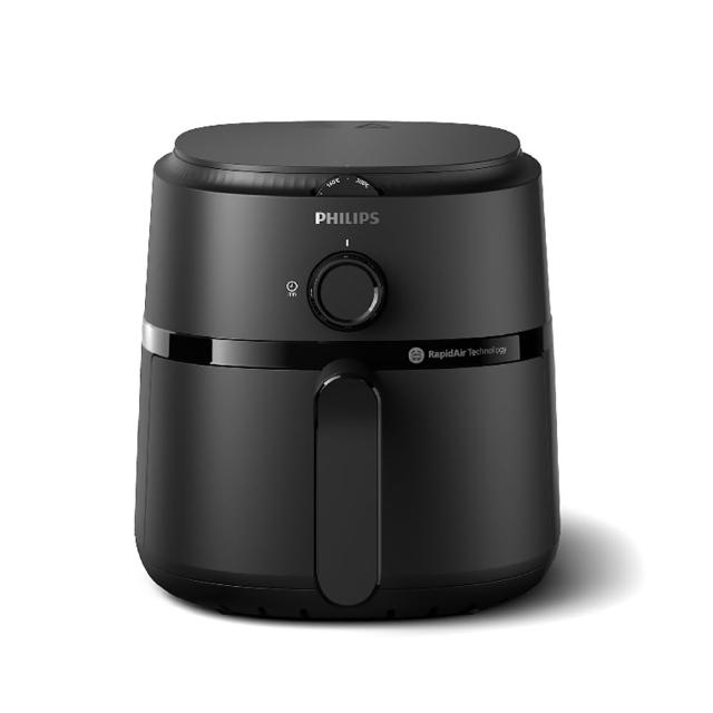 【Philips 飛利浦】抽UX20戰鬥陀螺_旋鈕海星氣炸鍋3.2L_黑皮小星_NA110