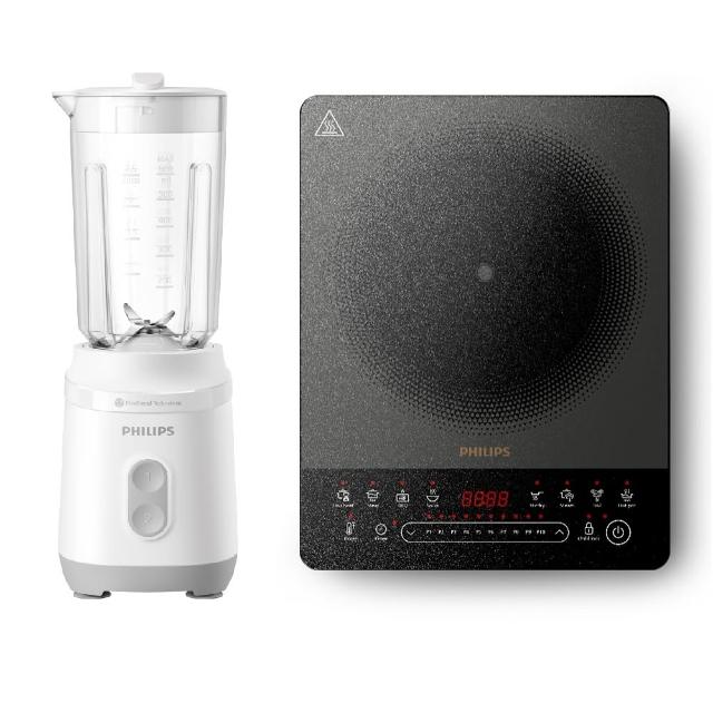 【Philips 飛利浦】抽UX20戰鬥陀螺_活氧迷你果汁機+電磁爐_HR2510/01+HD5850/90