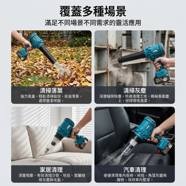【DOMU 東牧】無刷暴力風扇 吹除兩用暴風機 強力吹水機 涵道暴風機 2300G數顯吹除兩用（裸機）無電池座充