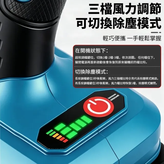 【DOMU 東牧】無刷暴力風扇 吹除兩用暴風機 強力吹水機 涵道暴風機 2300G數顯吹除兩用（裸機）無電池座充