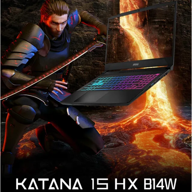 【MSI 微星】15.6吋 i7 RTX5070 8GB電競筆電(Katana 15 HX/i7-14650HX/16G/1TB SSD/Win11/B14WGK-1070TWNN)