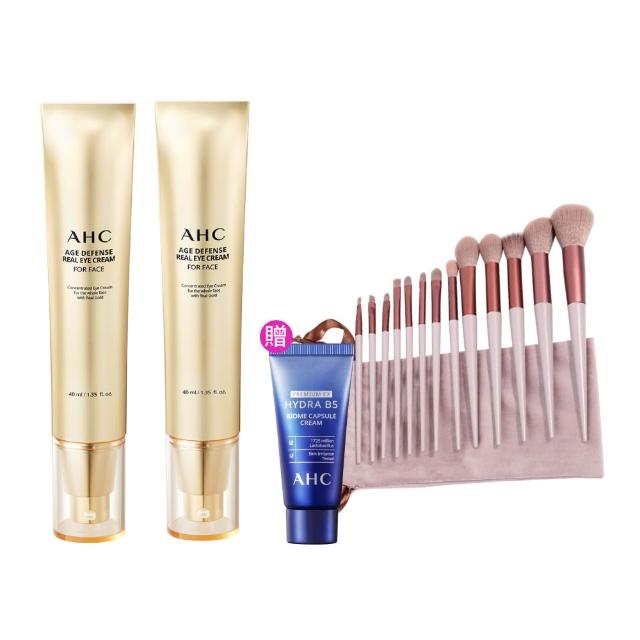 【AHC】黃金逆時超導胜肽緊緻全臉眼霜40ml_2入(女人我最大熱搜/金熨斗眼霜/精修細紋/全臉適用)