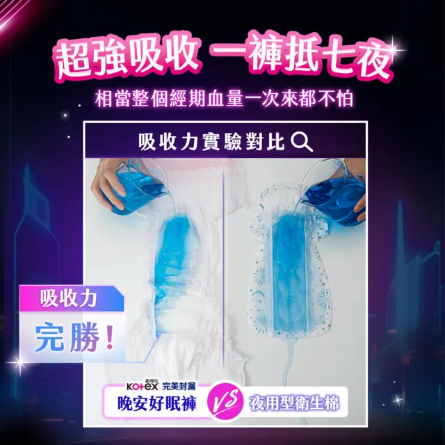 【Kotex 靠得住】晚安好眠褲/日用懶人褲12-18包(箱購/一般/抑菌/無痕絲綿/晚安褲/褲型衛生棉)