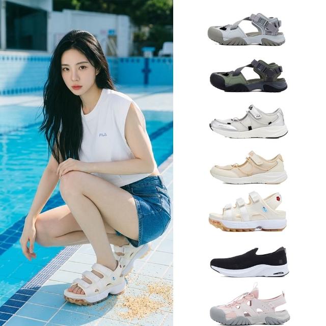【FILA】#韓韶禧代言款 女鞋 中性鞋 涼鞋 拖鞋 休閒鞋 瑪莉珍鞋 健走鞋 芭蕾鞋-任選