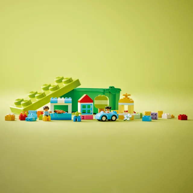 【LEGO 樂高】得寶系列 10913 顆粒盒(幼兒玩具 早教益智 兒童積木 大顆粒 學齡前 便攜 儲物 禮物 1歲半)