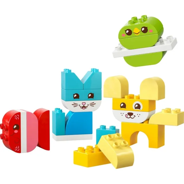 【LEGO 樂高】得寶系列 10477 3 合 1 可愛創意寵物(兒童玩具 大積木 親子遊戲 早教 益智 禮物 1歲半)