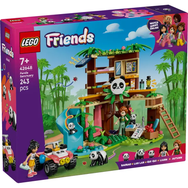 【LEGO 樂高】Friends 42648 熊貓保護區動物照顧趣(娃娃屋 家家酒 兒童玩具 角色扮演 益智積木 禮物 7歲)