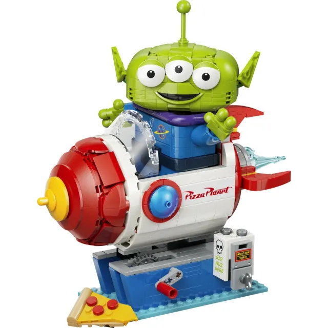 【LEGO 樂高】迪士尼系列 43307 三眼怪和披薩星球火箭(玩具總動員 皮克斯 積木 模型 公仔 禮物 收藏品)