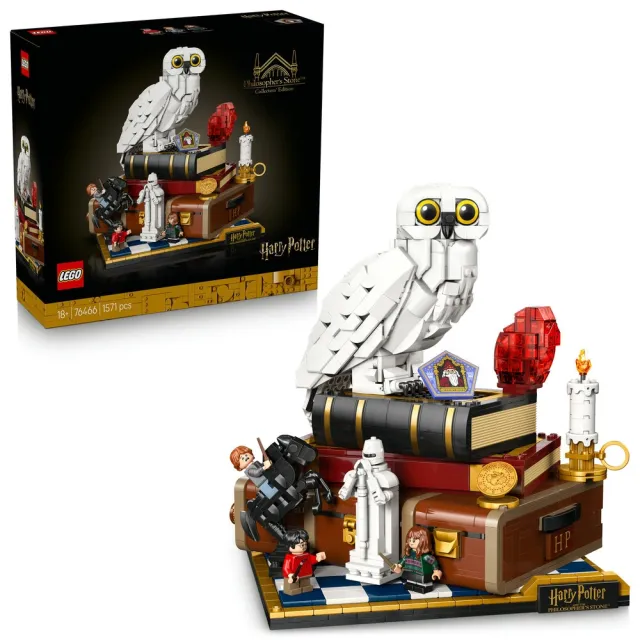 【LEGO 樂高】哈利波特系列 76466 魔法石－典藏版(Harry Potter 嘿美 玩偶 模型 收藏品 玩具積木 禮物)