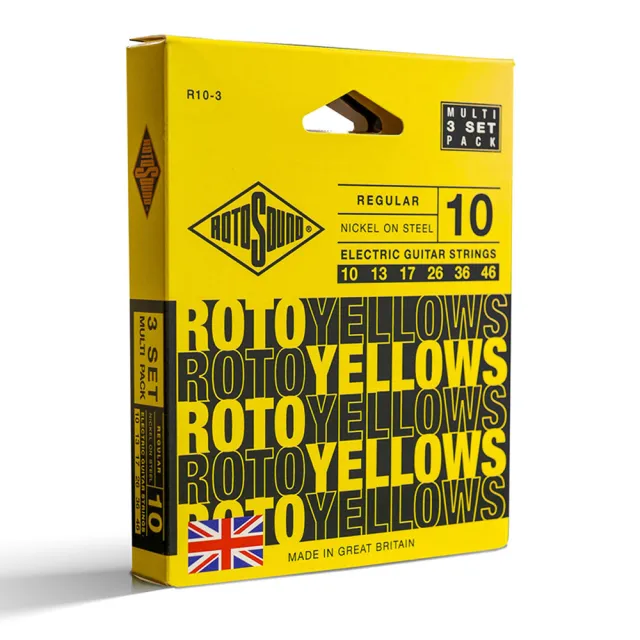 【ROTOSOUND】電吉他弦 09-42｜R9｜鍍鎳電吉他弦｜三入組｜英國製造