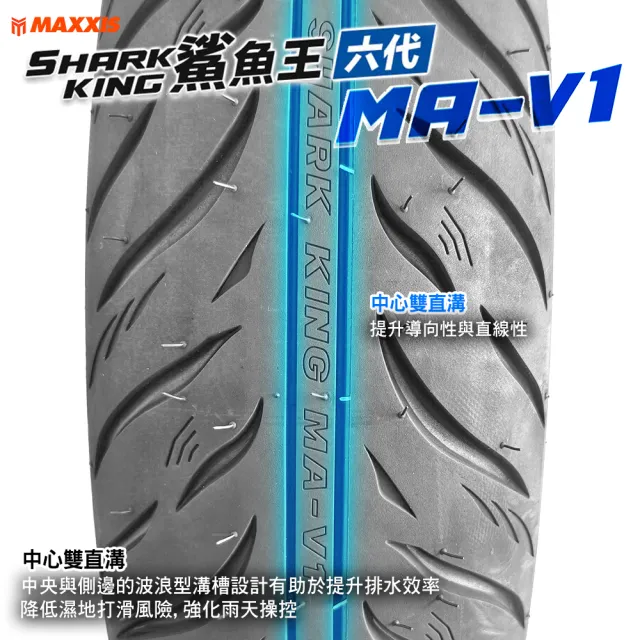 【CST 正新輪胎】鯊魚王六代 MAV1 城市通勤胎 12吋機車輪胎(130/70-12 62L MAV1)