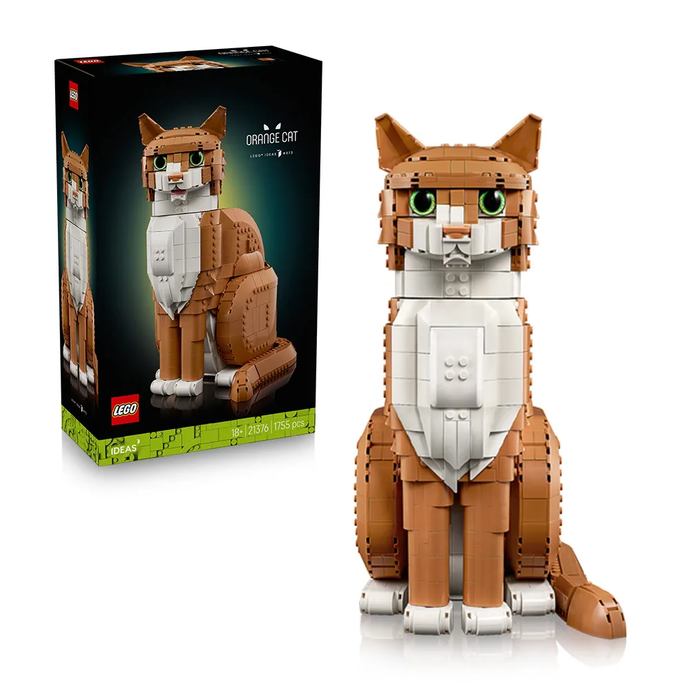 【LEGO 樂高】Ideas 21376 橘貓(動物玩具 玩偶 模型 收藏品 貓奴積木 益智 禮物 居家擺飾 送禮推薦)