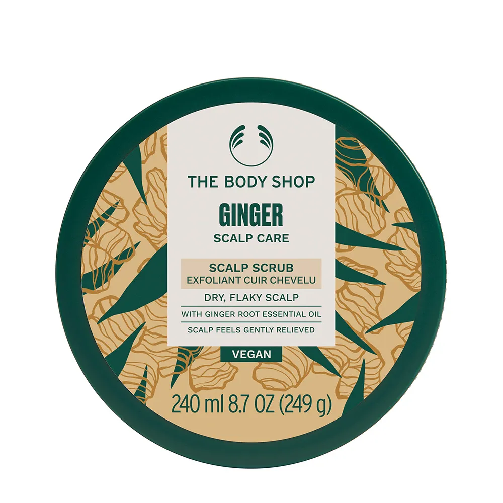 【THE BODY SHOP 美體小舖】薑根鏗活頭皮去角質洗髮霜-240ML(洗髮/頭皮去角質)