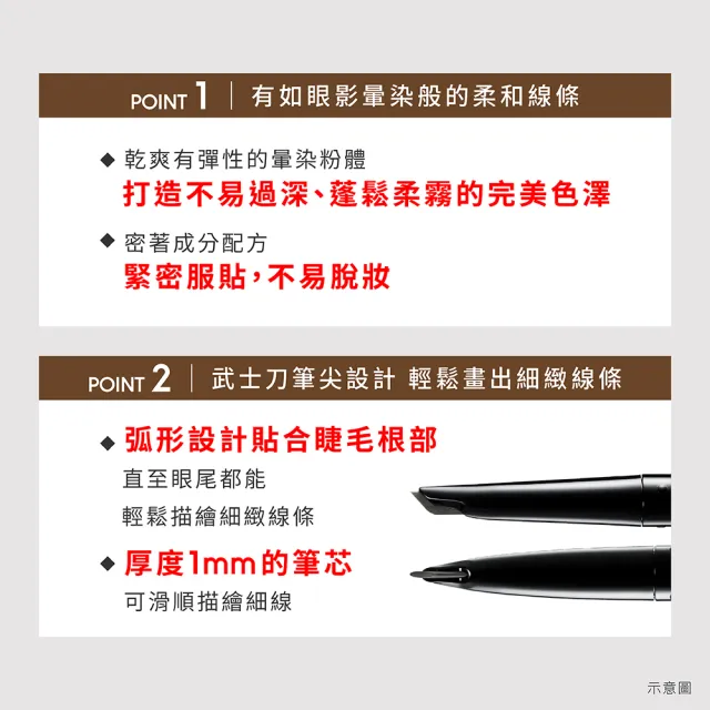 【KATE 凱婷】新品上市-武士刀柔霧眼線筆